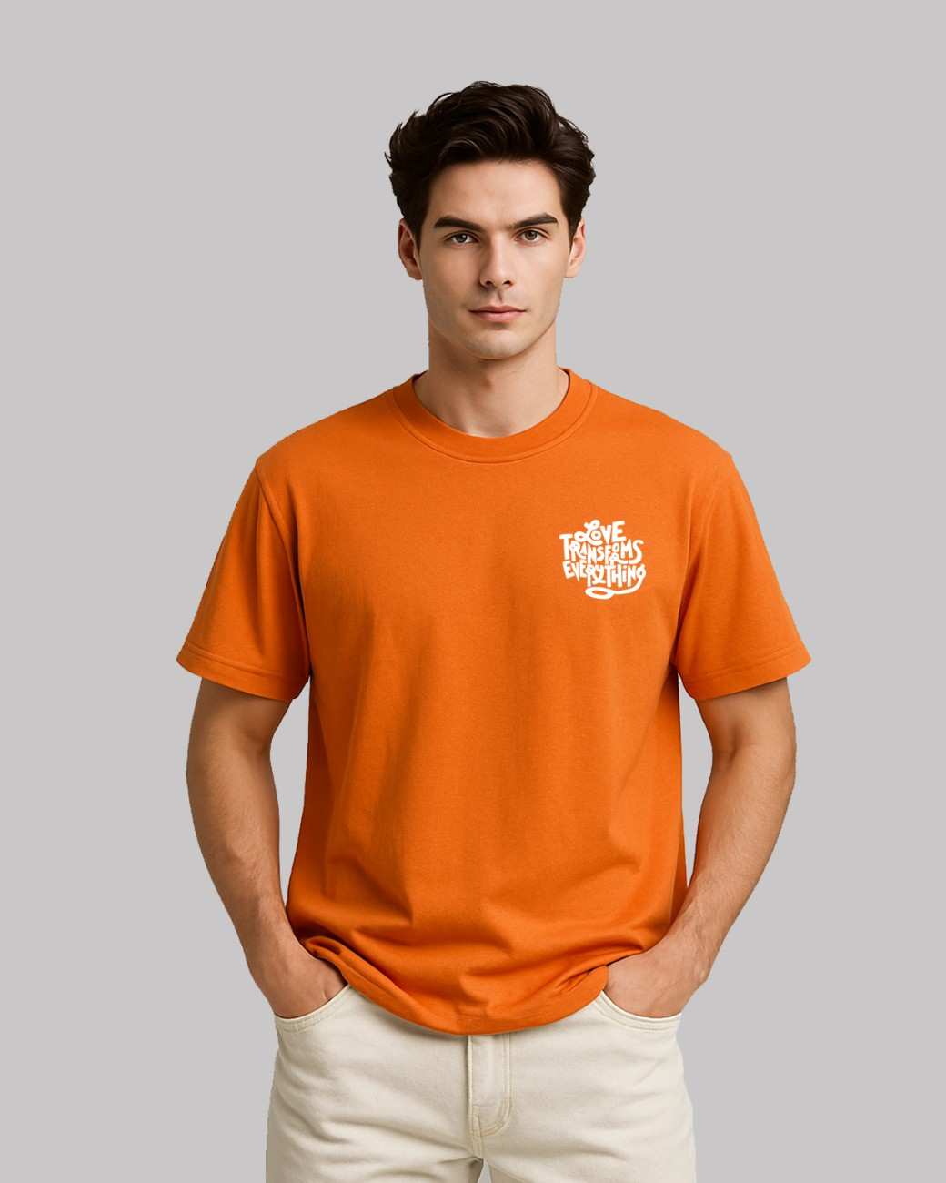 Love Transforms Everything Unisex Oversized t-shirt.