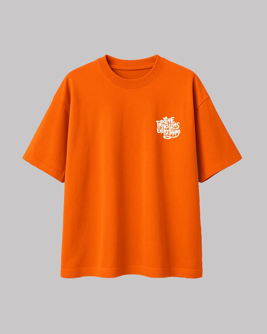 Love Transforms Everything Unisex Oversized t-shirt.